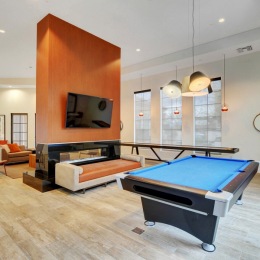 Rack 'em up and sink 'em — our game room is the perfect community spot to gather with your buds for a little friendly competition. 🎱 Instagram post from @thealcovevegas on November 28, 2022 08:47:09am